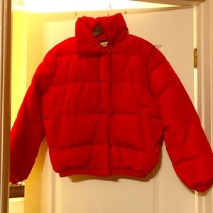 Forever 21 Red Puffer Winter Jacket!